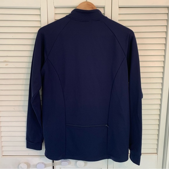 Canari Men’s Large Navy Blue Long Sleeve Cycling Racing Jersey 1/4 Zip USA Made - Picture 11 of 12